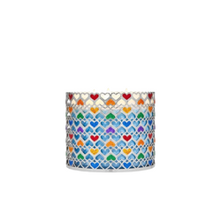 PORTA VELA GRANDE GLITTER HEARTS BATH AND BODY WORKS