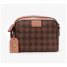 Polo Cuadros Negro / Café CROSSBODY