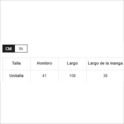 Unitalla - Kimono de malla transparente con bordado