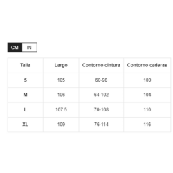 Talla S - Pantalon muslo abierto