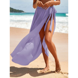 Talla S - Falda Lisa con Nudo